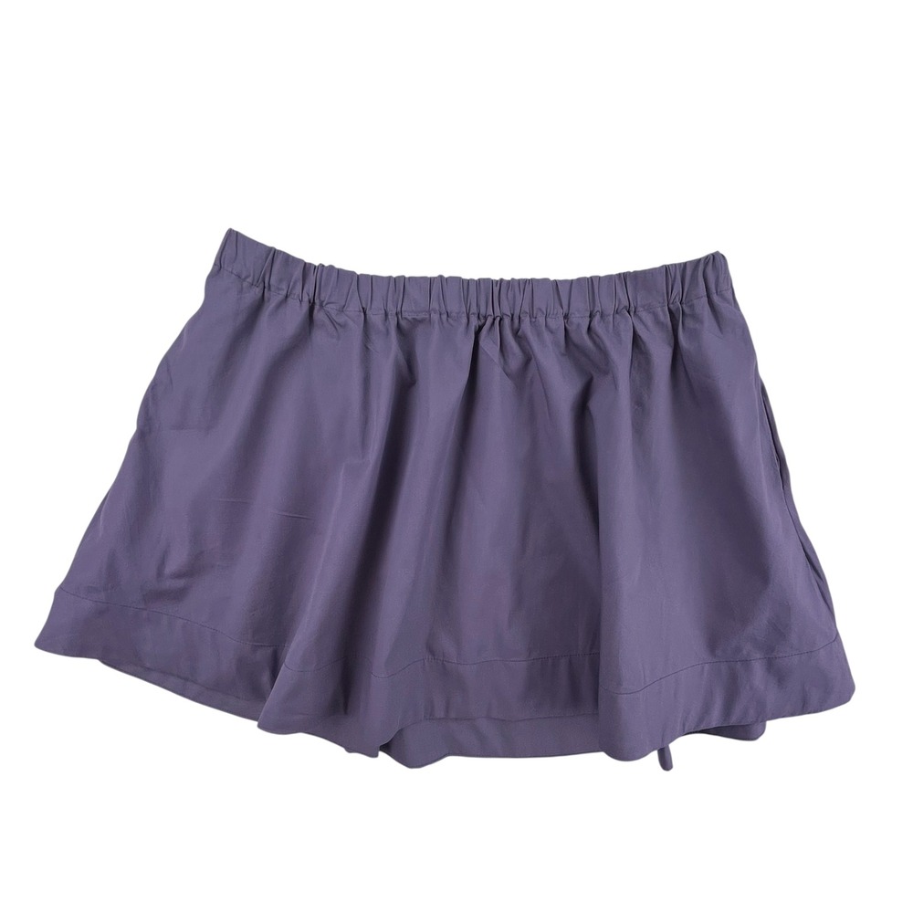 Free People Free-Est Grey Elastic Waist Mini Skirt OB2179643 Womens Medium